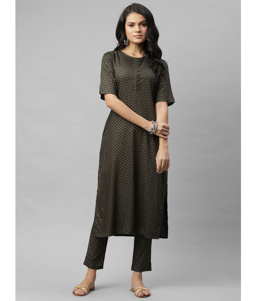     			Rigo Viscose Kurti With Palazzo - Stitched Suit Single