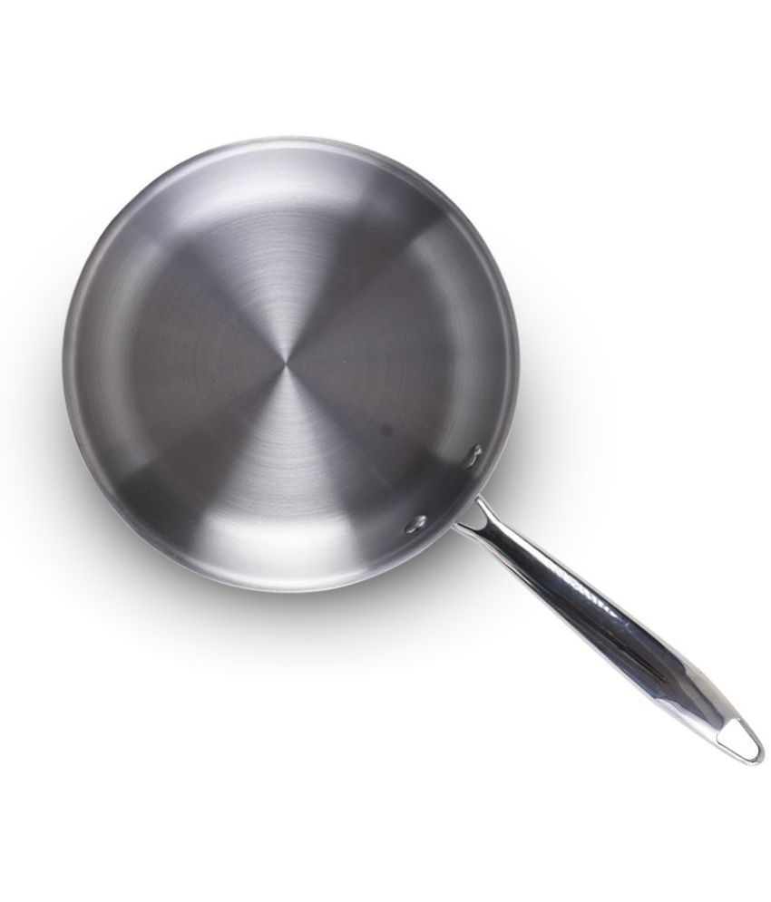     			The Indus Valley Triply No Coating Stainless Steel Fry Pan 42 cm 1500 mL
