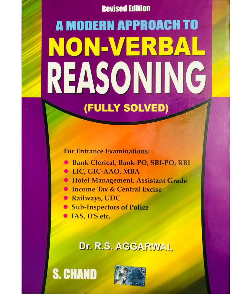     			A Modern Approach to Non Verbal Reasoning - Includes Latest Questions and their Solutions