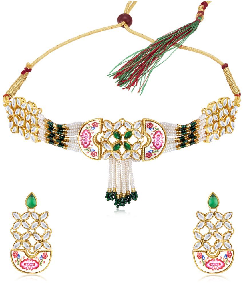     			Sukkhi Alloy Multi Color Traditional Necklaces Set Choker