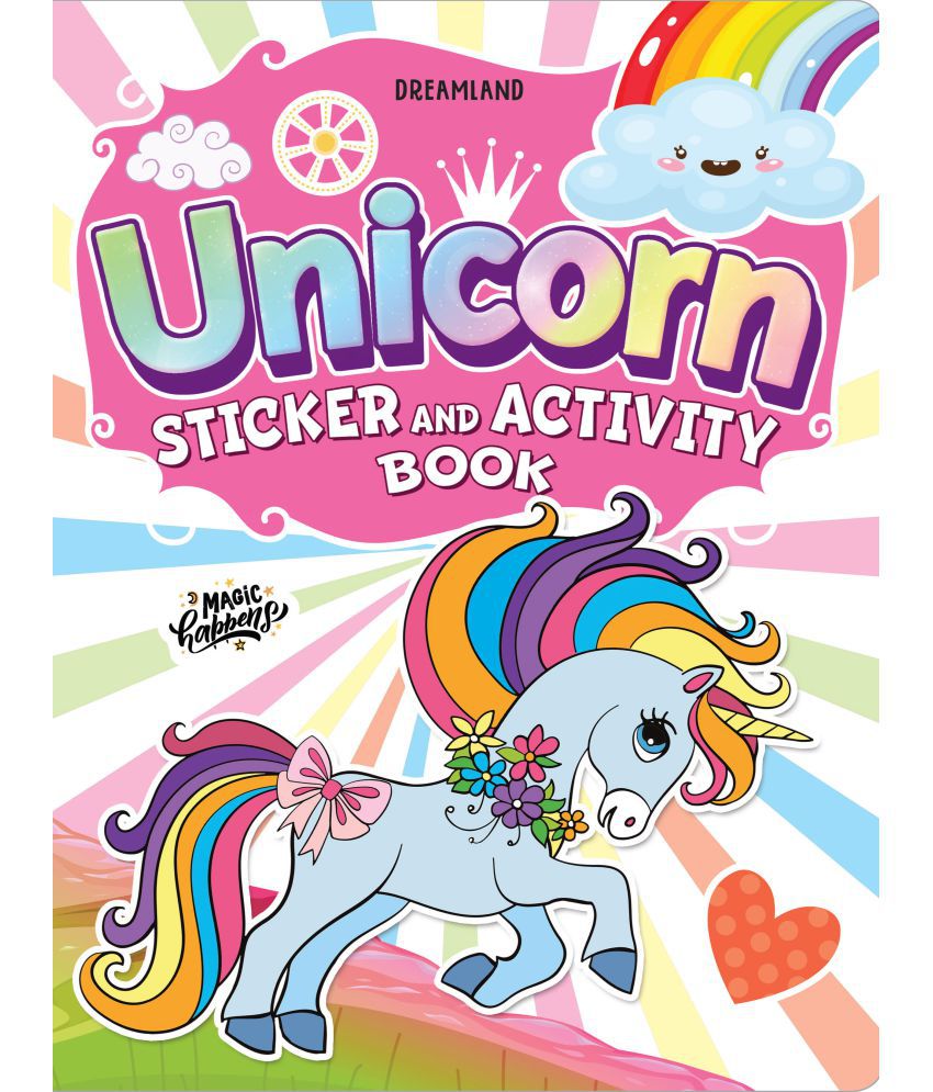     			My Magical Unicorn Sticker and Activity Book for Children Age 3 - 8 Years - With Bright Stickers to Decorate  - Interactive & Activity  Book