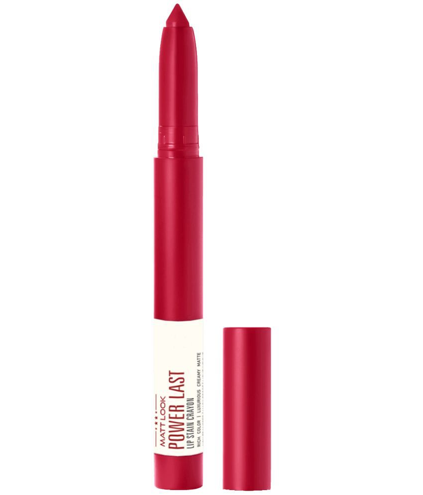     			Mattlook Power Last Lip Stain Crayon Lipstick| Rich Color | Non Transfer | Mask Proof | Luxurious Creamy Matte, Deep Magenta (2.0gm)