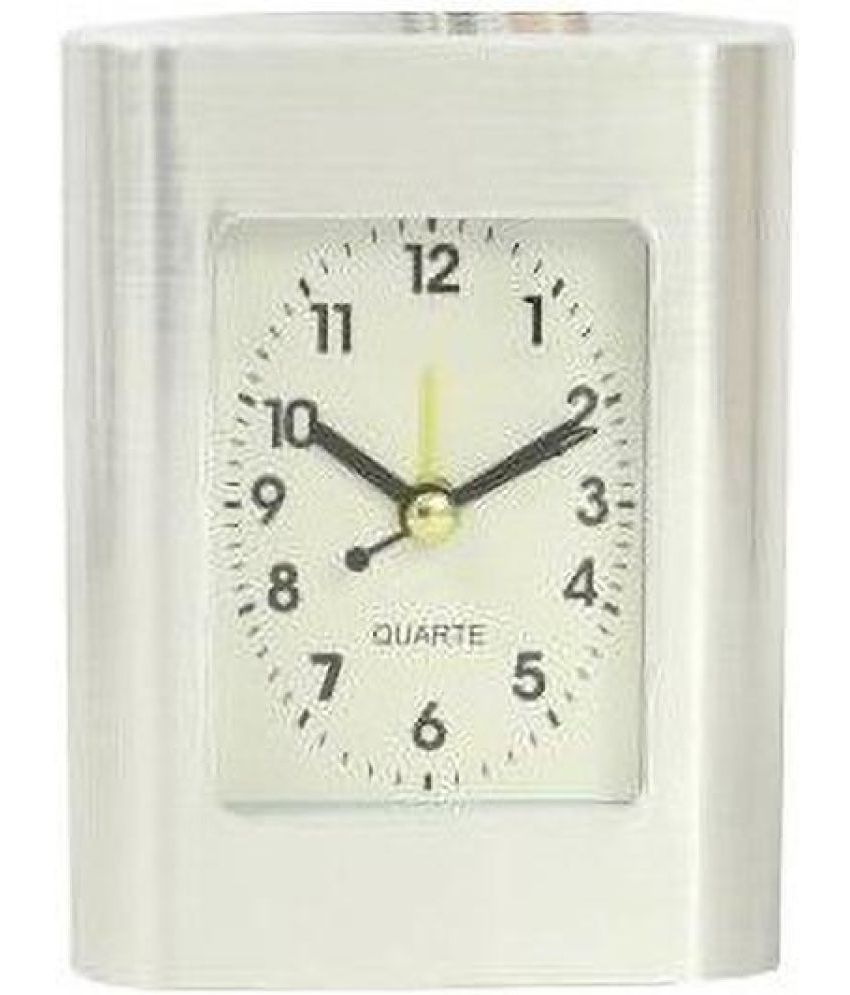     			Sigaram Analog Plastic Assymetric Table Clock - Pack of 1