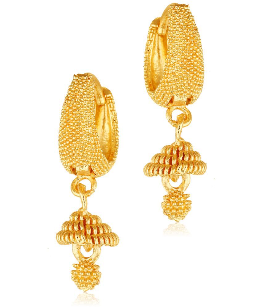     			Vighnaharta Everyday wear alloy Gold Plated Bali, Bali jhumka, Hoop Earring, Dangle Earring, Earring for Women and Girls VFJ1504ERG