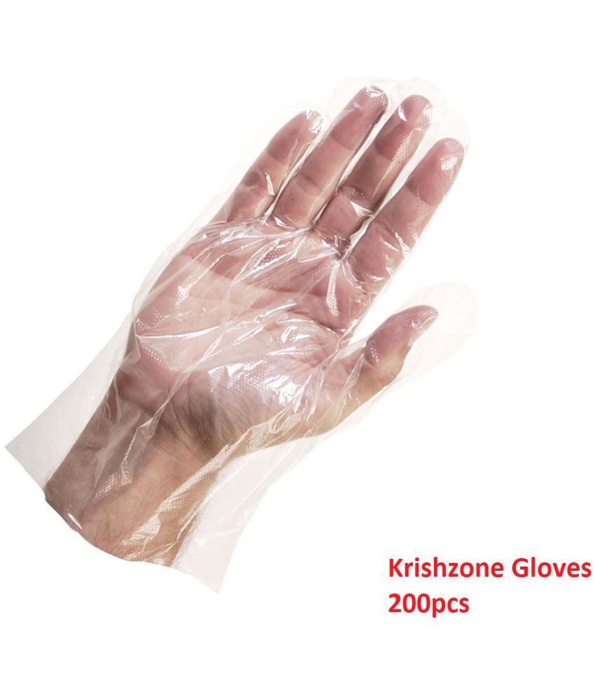     			Krishzone Plastic Large Cleaning Glove