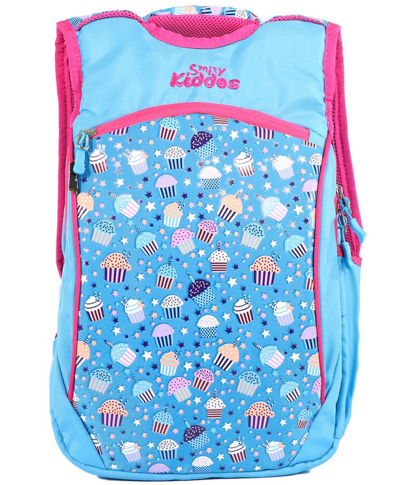     			Smily Kiddos 10 Ltrs Blue School Bag for Boys & Girls