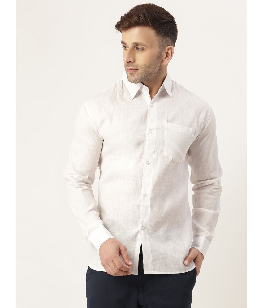 RIAG 100 Percent Cotton White Shirt Single