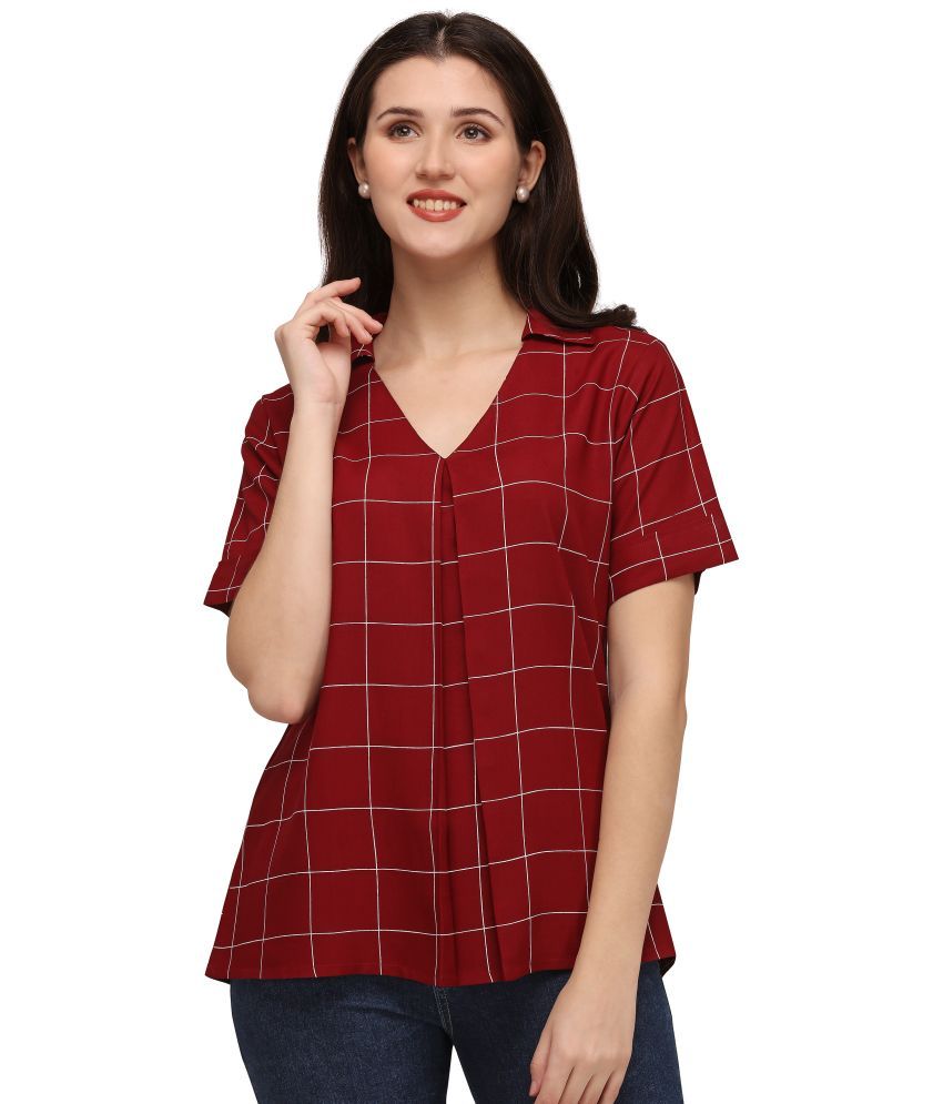     			Smarty Pants Cotton Regular Tops - Maroon Single