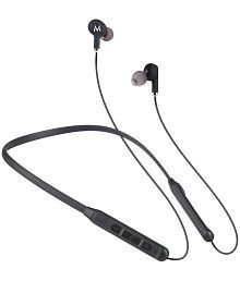 Matlek Bluetooth Earphones Headphones Wireless Neckband Wireless With Mic Headphones/Earphones Black