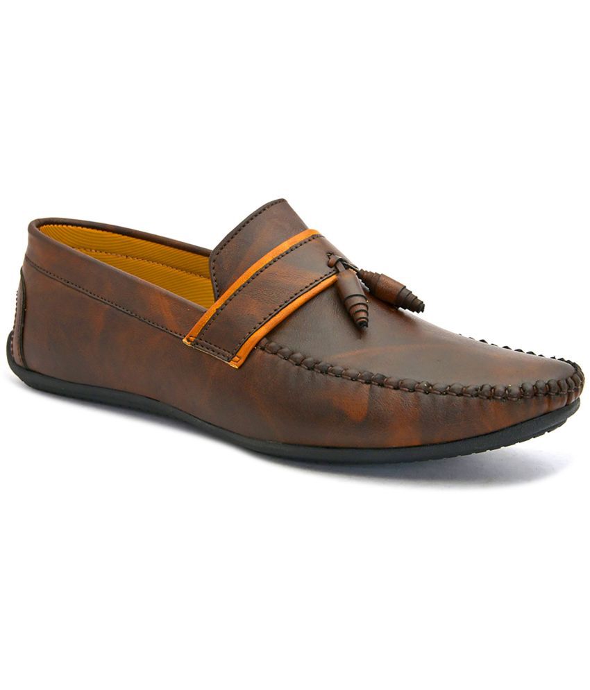     			Fentacia Brown Loafers