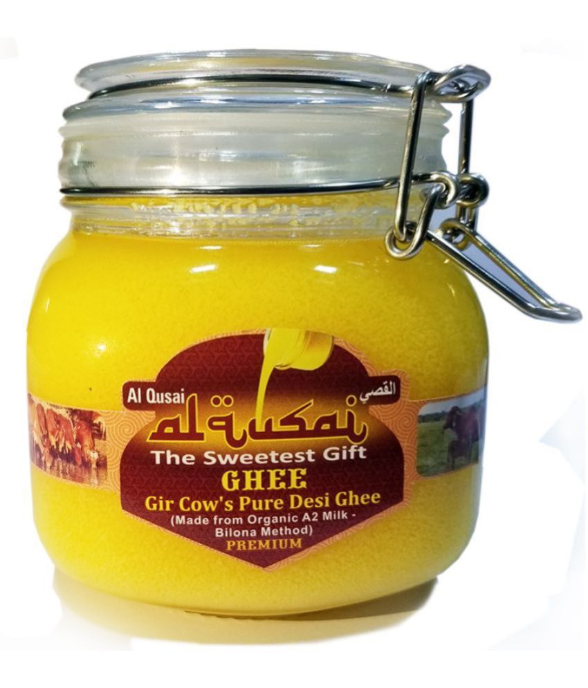 Al Qusai Gir Cow's Pure Desi Ghee ( A2 Milk-Bilona Method) Ghee 650 g