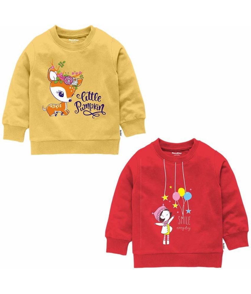     			NammaBaby Multicolor Girls Sweatshirts (Pack of 2)
