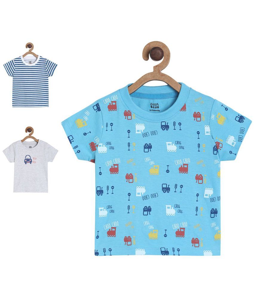     			MINIKLUB Baby Boy Multi Color Pack of 3 T-Shirt