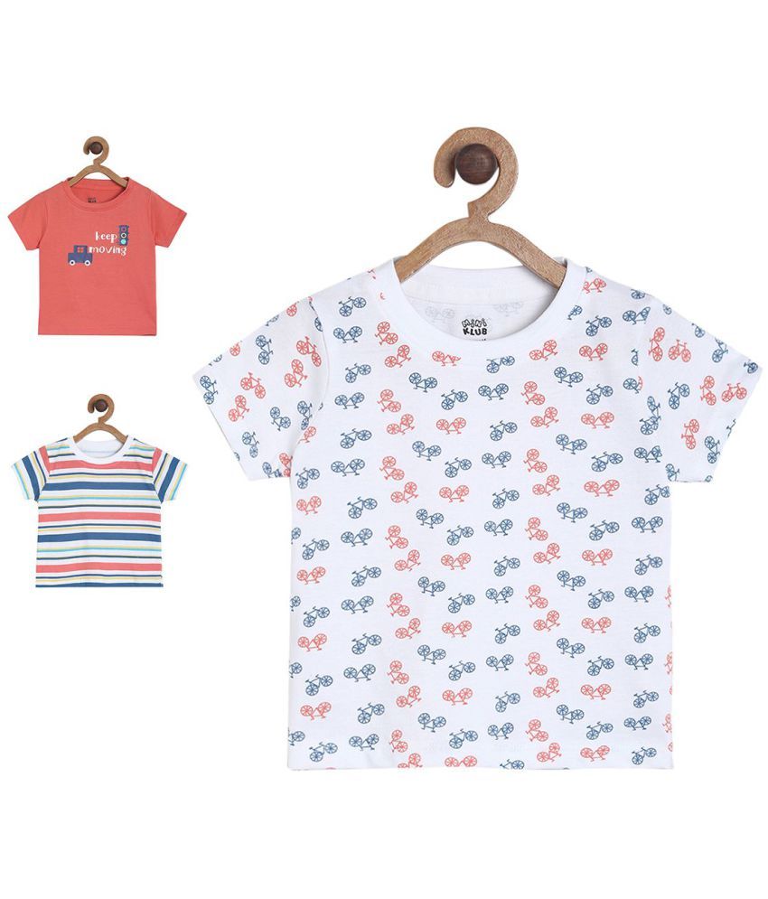     			MINIKLUB Baby Boy Multi Color Pack of 3 T-Shirt