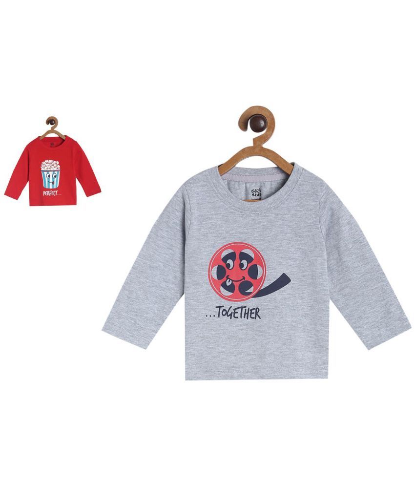     			MINIKLUB Baby Boy Multi Color Pack of 2 T-Shirt