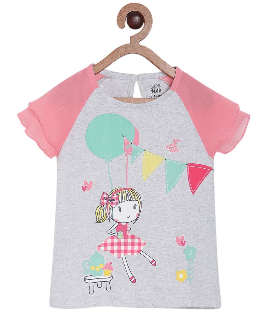     			MINI KLUB Baby Girls 100% Cotton ( Gray )