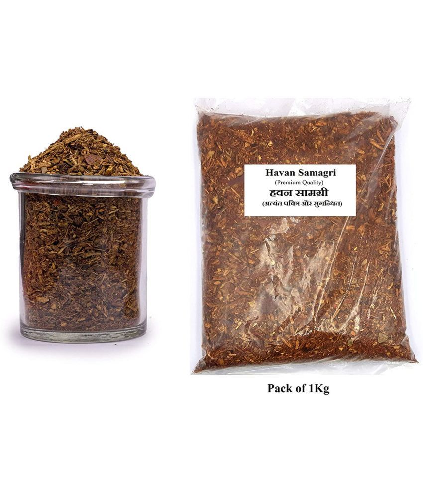     			MITHILA™ *PREMIUM* Hawan Samagri | for Best result of HAWAN Yagya PUJA | Various Dried Herbs Roots and Leaves for Vedic Yagya | 1 kg