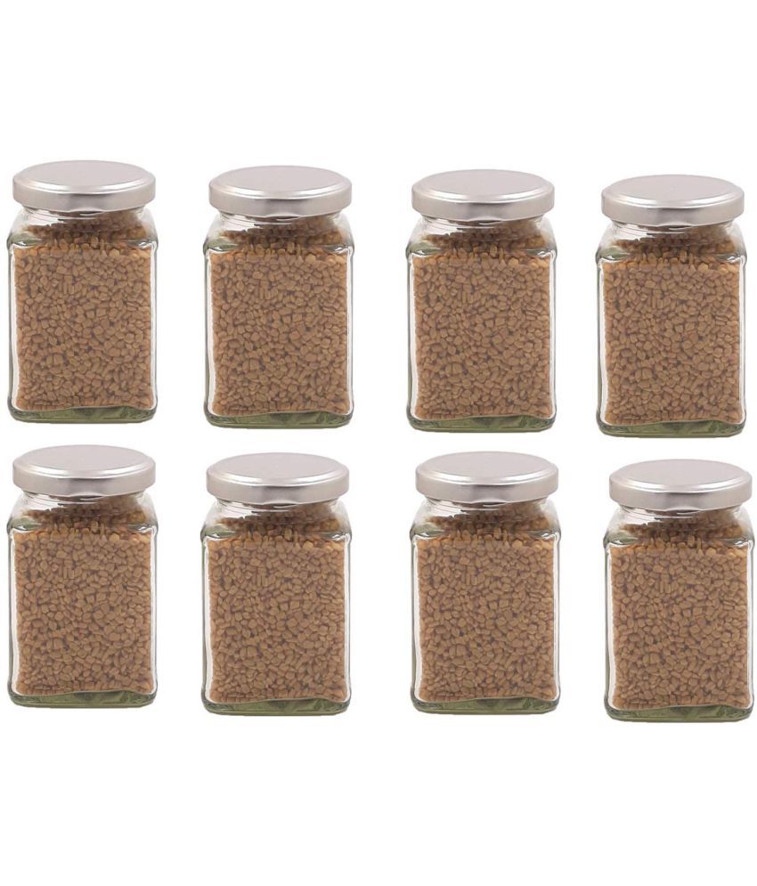     			AFAST Airtight Storage  Glass Food Container Set of 8 250 mL