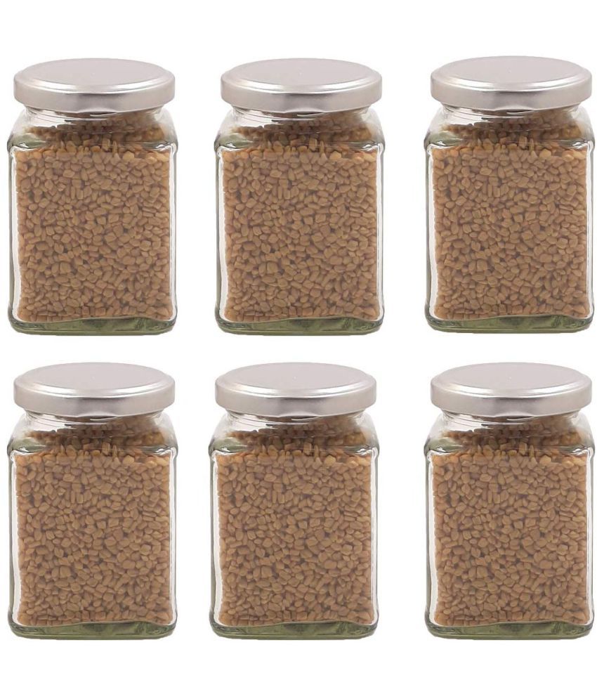     			AFAST Airtight Storage  Glass Food Container Set of 6 250 mL