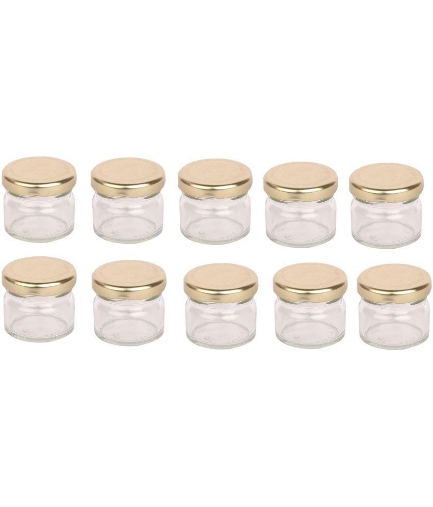     			AFAST Airtight Storage  Glass Food Container Set of 10 100 mL