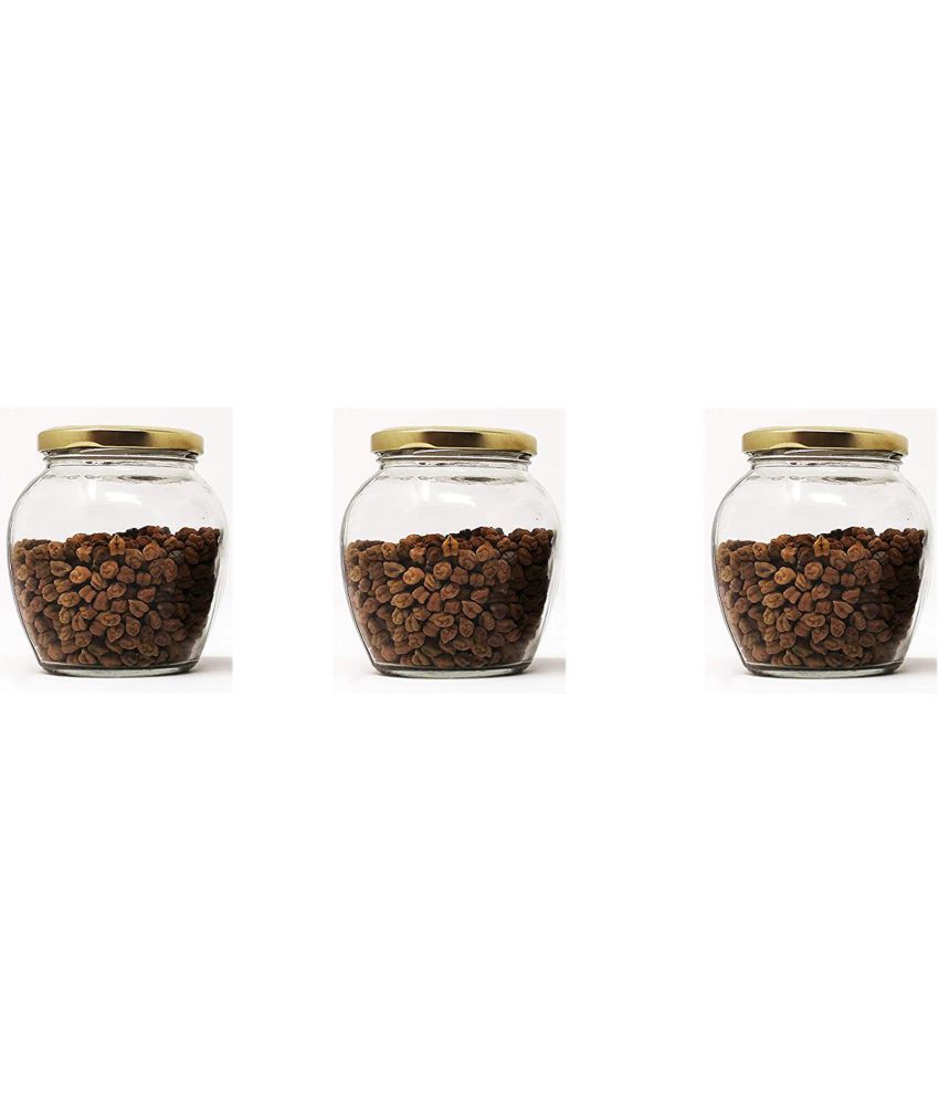     			AFAST Airtight Storage  Glass Food Container Set of 3 500 mL
