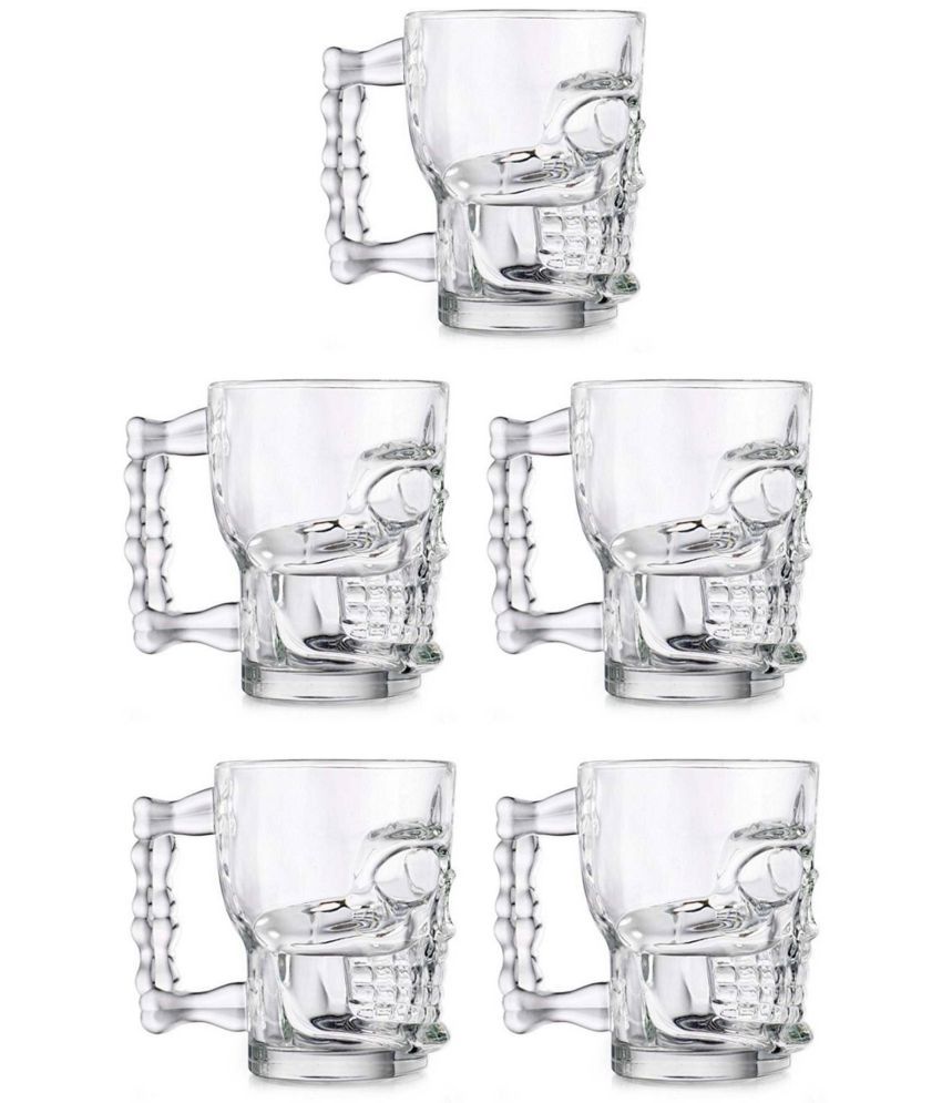     			Afast Beer Mug Glasses Set,  500 ML - (Pack Of 5)