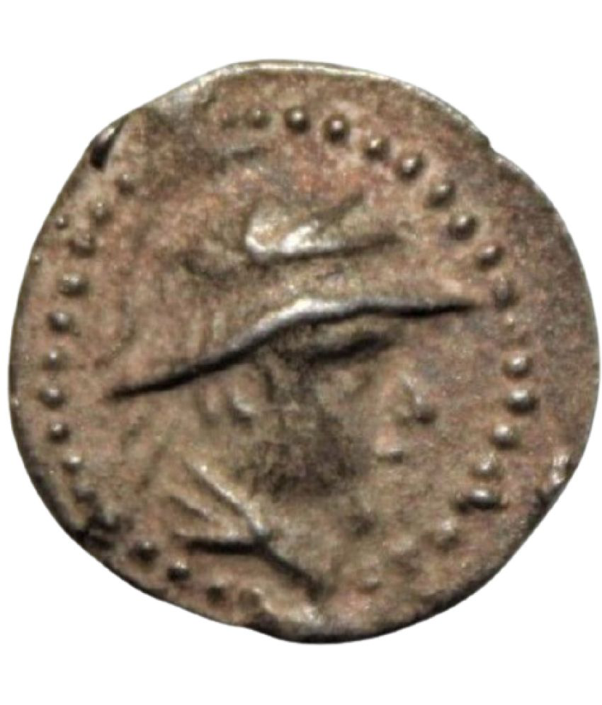     			Bactria, Eukratides AR Obol, Helmeted Type Scarce (171-145 BCE) Greek Rare Coin