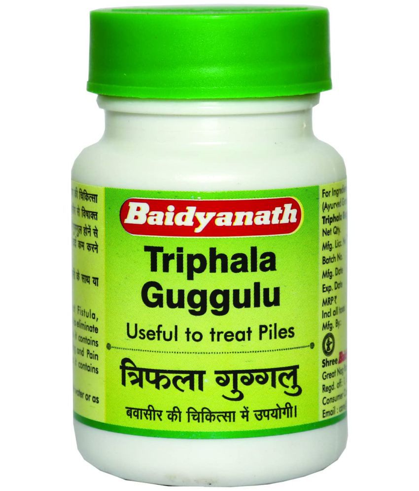     			Baidyanath Triphala Guggulu Tablet 80 no.s Pack Of 2