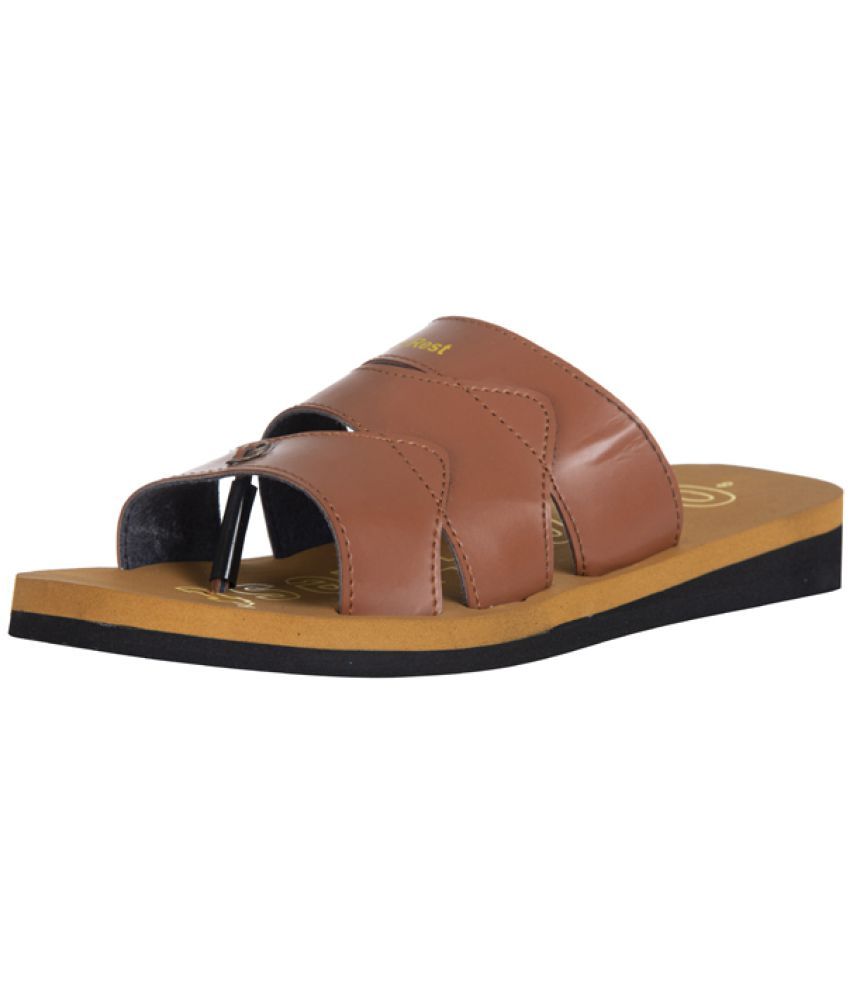 Ortho + Rest Tan Flip Flops Price in 
