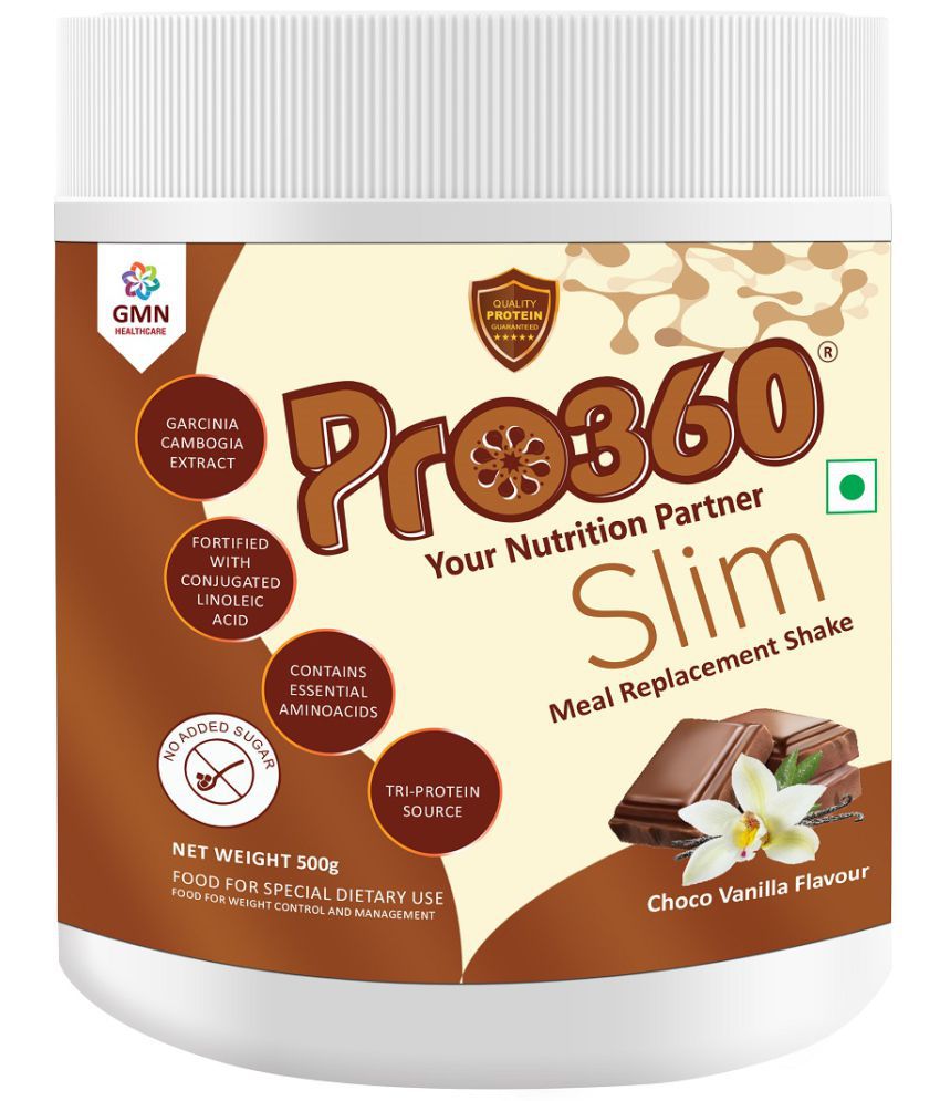     			PRO360 Slim Weight Loss Protein Powder Supplement 500 gm Meal Replacement Powder