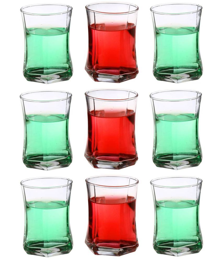     			Somil Water/Juice  Glasses Set,  280 ML - (Pack Of 9)