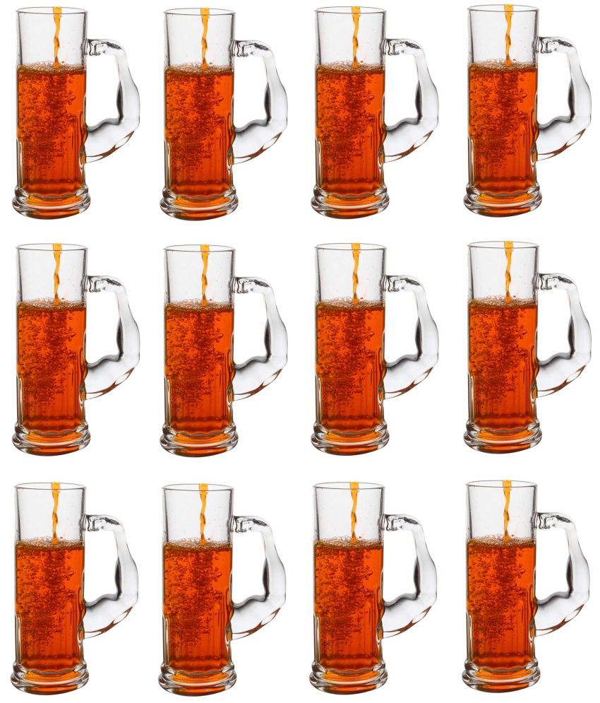     			Somil Beer Mug Glasses Set,  600 ML - (Pack Of 12)