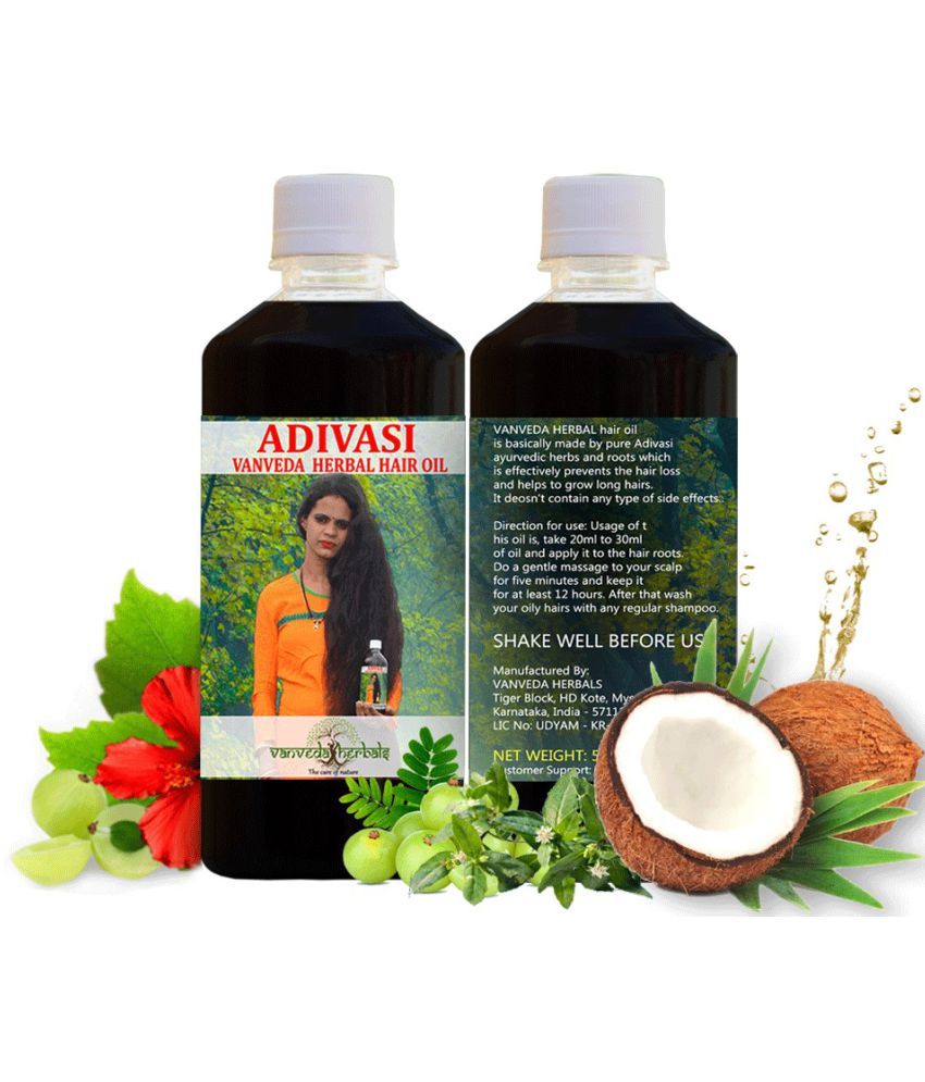 ADIVASI VANVEDA HERBAL HAIR OIL 500 mL: Buy ADIVASI VANVEDA HERBAL HAIR ...