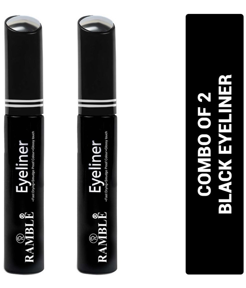 RC RAMBLE Liquid Eyeliner Black Pack of 2 9 mL