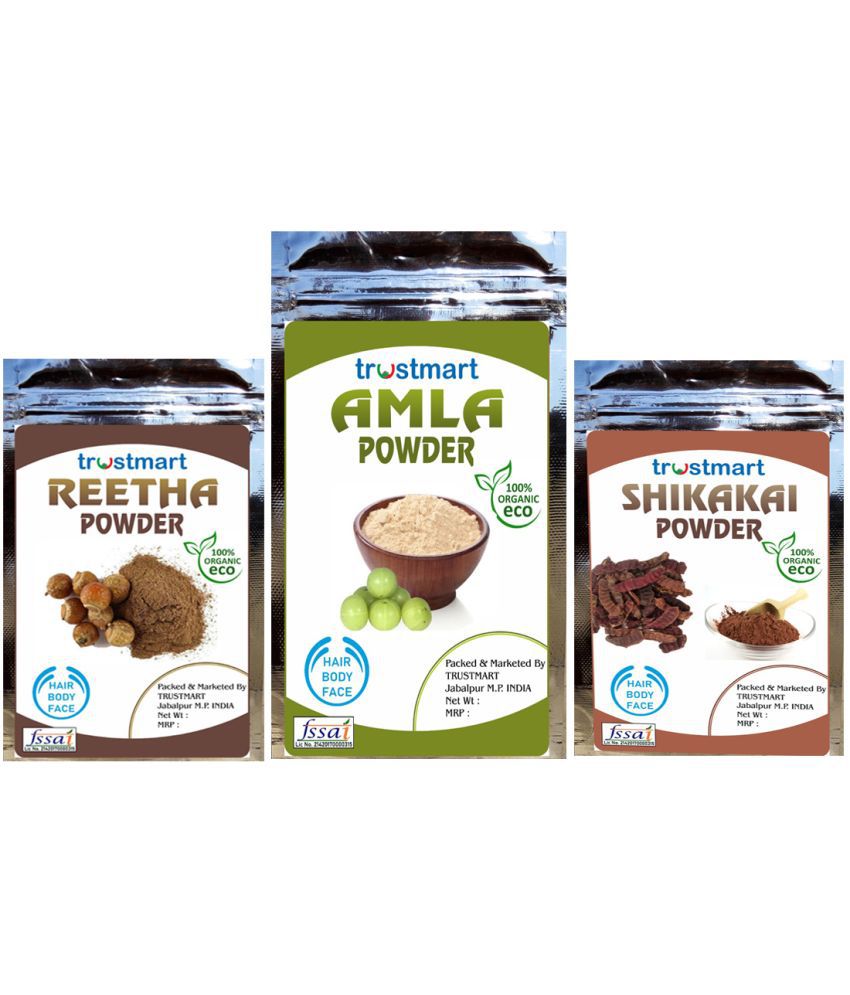     			TRUSTMART Natural Amla,Reetha and Shikakai Powder 300g Pack of 6 (Each 50g)