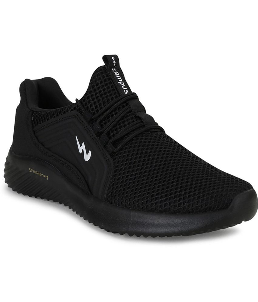     			Campus TYSON PRO Black Running Shoes