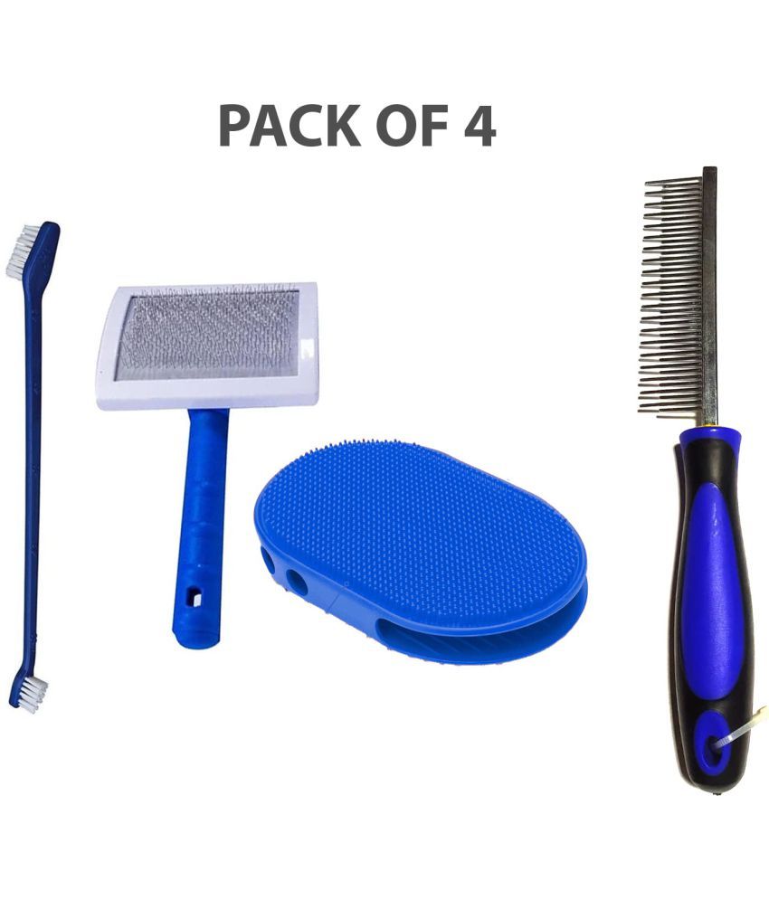 Emily Pets Grooming Kit Pet Brush Pet Tooth Brush Pet Comb Pet Grooming