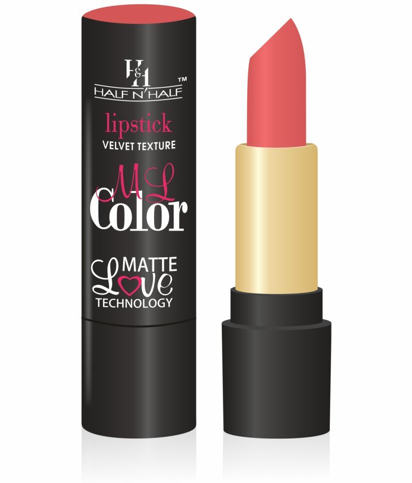     			Half N Half Velvet Matte Texture Lipstick My Color, Almond-Peach (3.8gm)