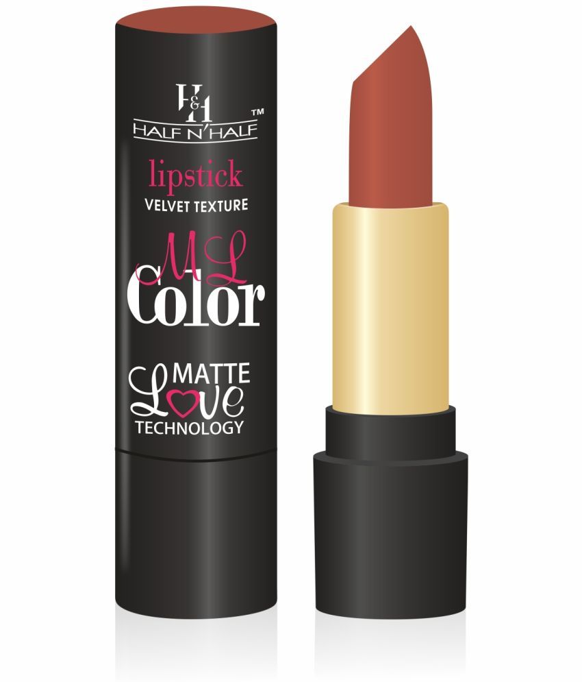     			Half N Half Velvet Matte Texture Lipstick My Color, Lusty-Rust (3.8gm)