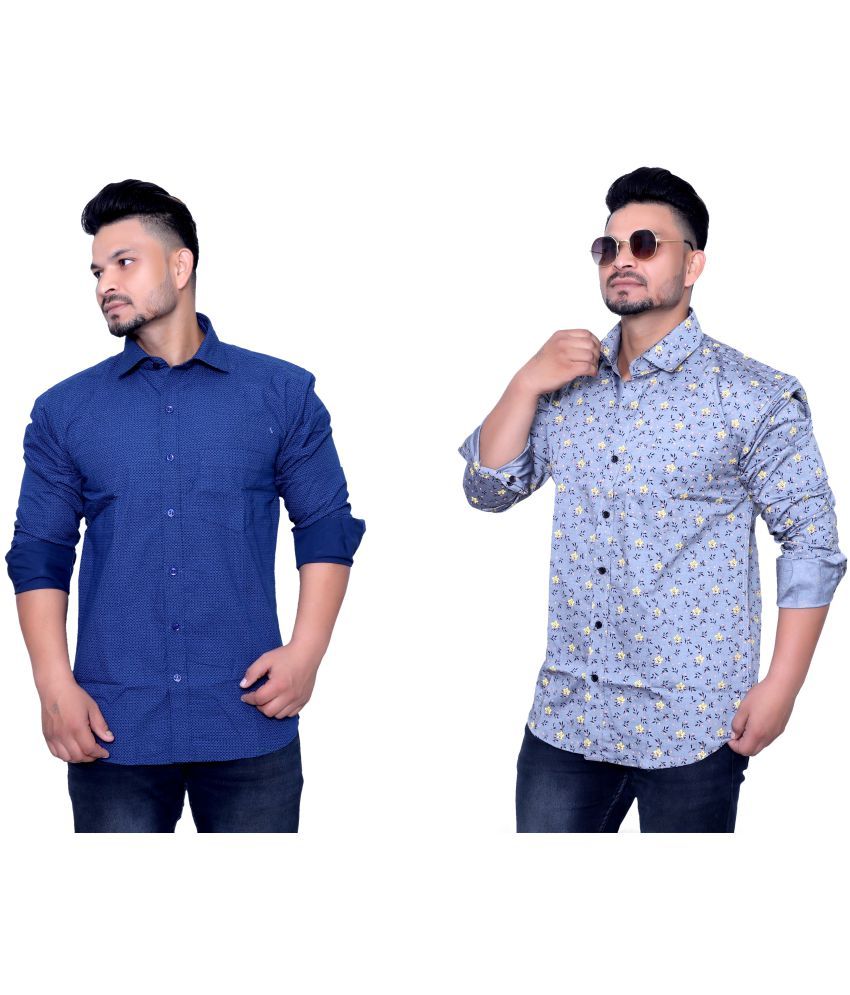     			Aish N Ridh Cotton Regular Fit Printed Men's Casual Shirt - Multi ( Pack of 1 )