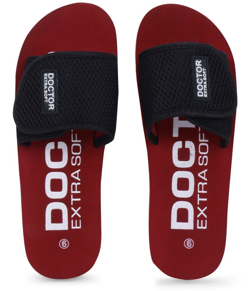     			DOCTOR EXTRA SOFT - Maroon  Women's Slide Flip flop