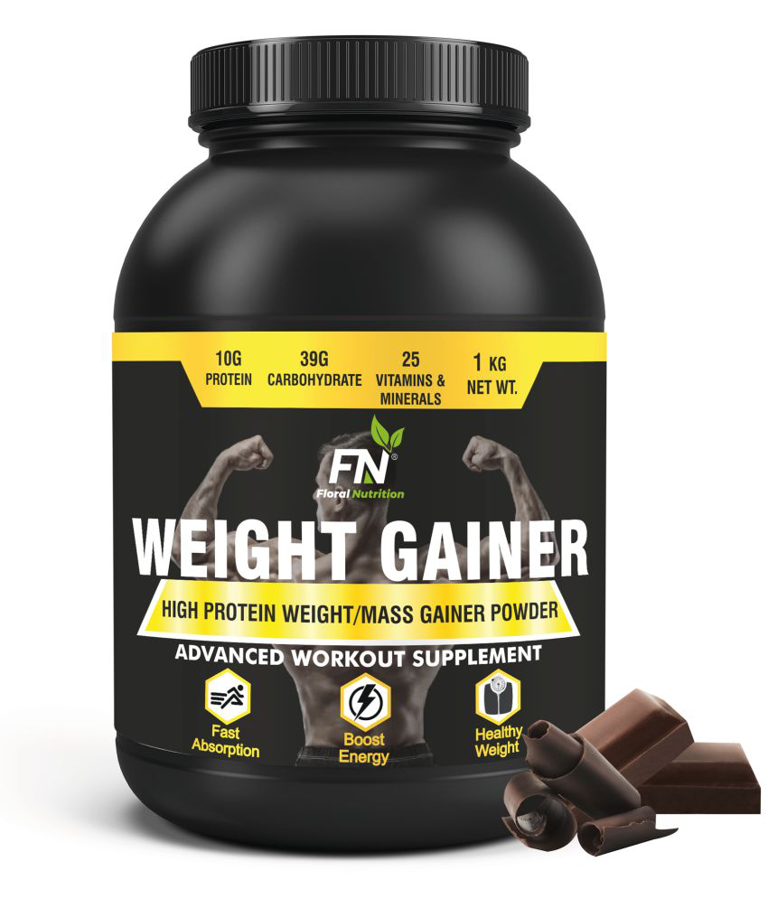 Floral Nutrition Weight Gainer/Mass Gainer -High Protein-Men Women 1 kg Weight Gainer Powder