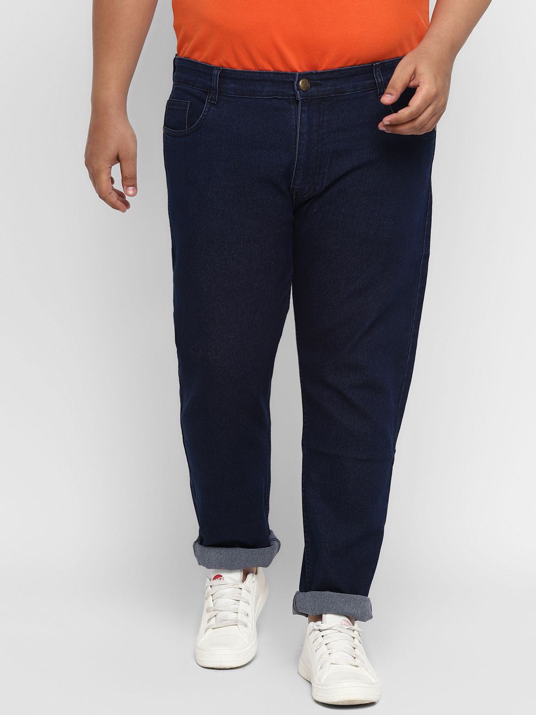    			Urbano Plus Blue Regular Fit Jeans
