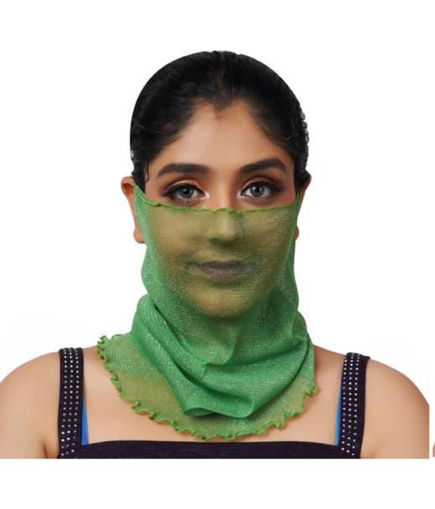     			PENYAN Girls Green Cotton Headwraps For Summer ( Pack of 1 )