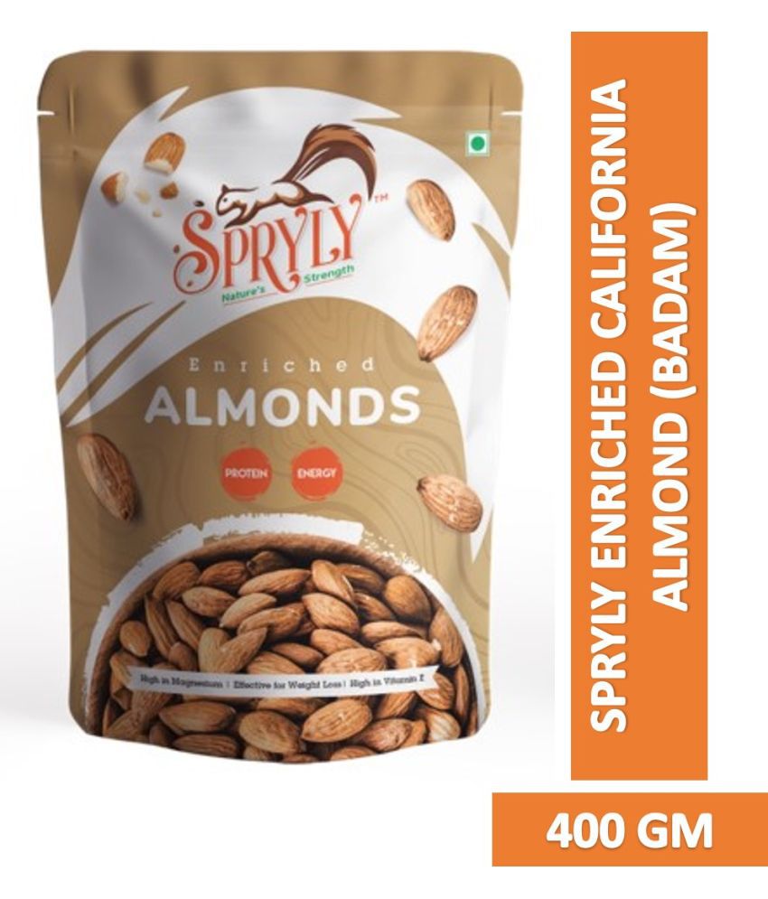     			SPRYLY Enriched California Almonds (Badam) 400 g