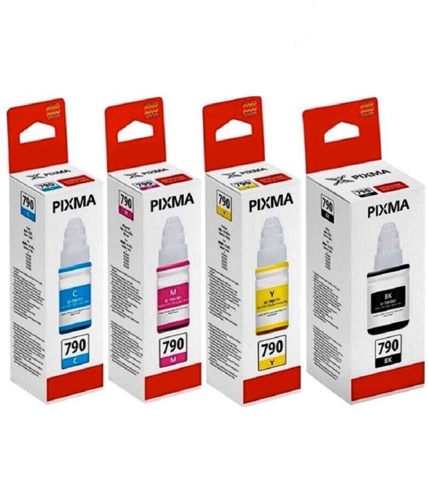 SVM GI 790 INK Multicolor Pack of 4 Compatible with 790 INK G1000,G1010,G1100,G2000,G2002,G2010,G2012,G2100,G3000,G3010,G3012,G3100