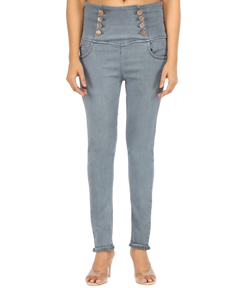     			AngelFab Denim Jeans - Grey