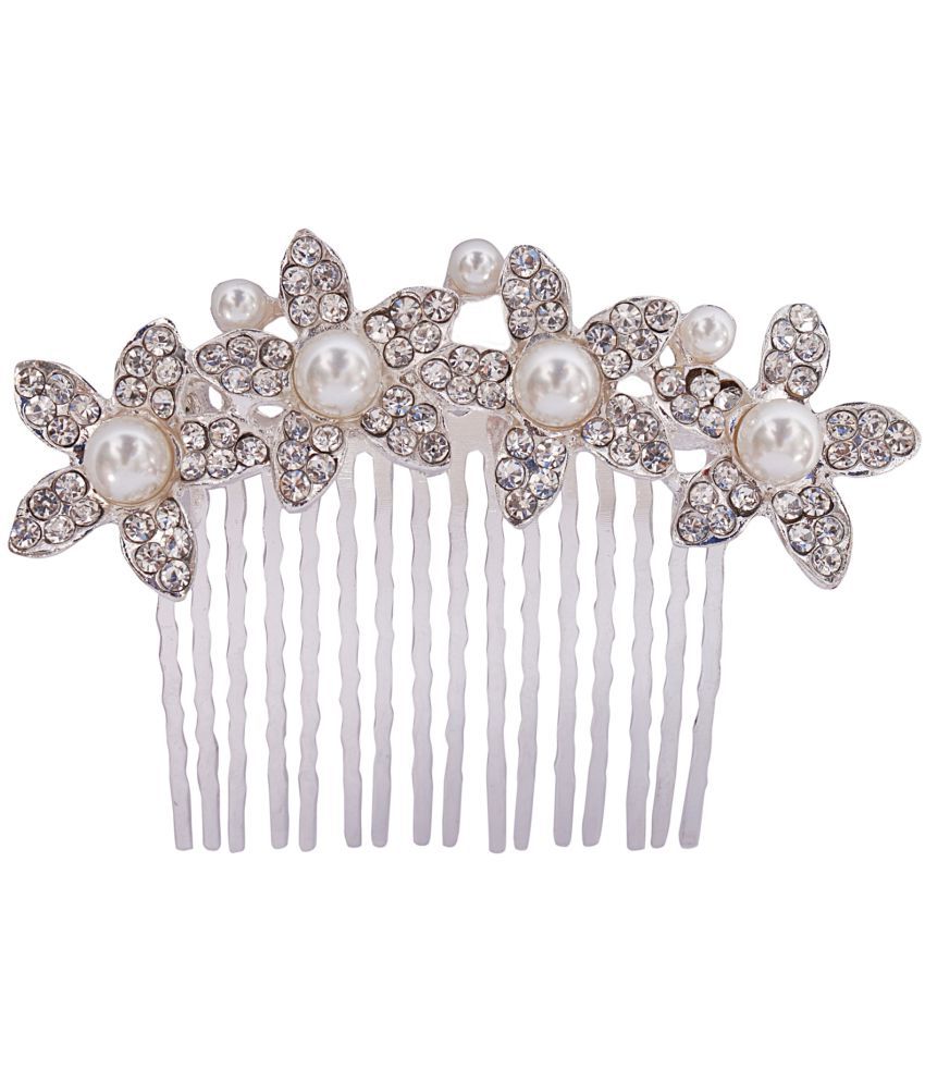 Vogue Hair Accessories Trendy Fancy Pearl Leaf Side Juda Pin: Buy Online at  Low Price in India - Snapdeal