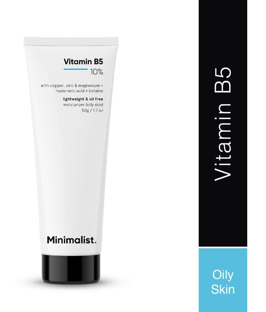     			Minimalist 10% Vitamin B5 Oil Free Moisturizer with Zinc, Copper, Magnesium & HA for Oily Skin, 50g
