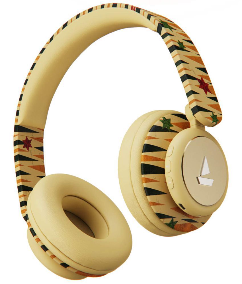 boAt Rockerz 450 Aztec Fusion Neckband Wireless With Mic Headphones/Earphones Gold